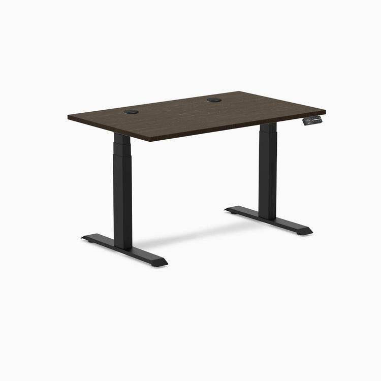 Bureau Assis-Debout Double en Bambou Desky