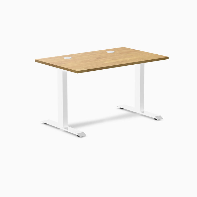 Bureau de bureau en bois d'hévéa Desky Zero