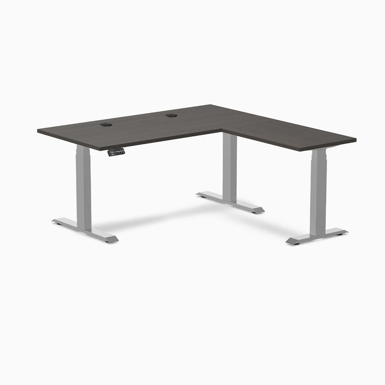 Desky L-Shape Laminate Sit Stand Desk