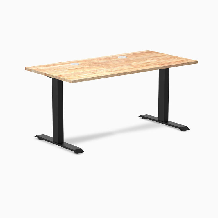 Bureau de bureau en bois d'hévéa Desky Zero
