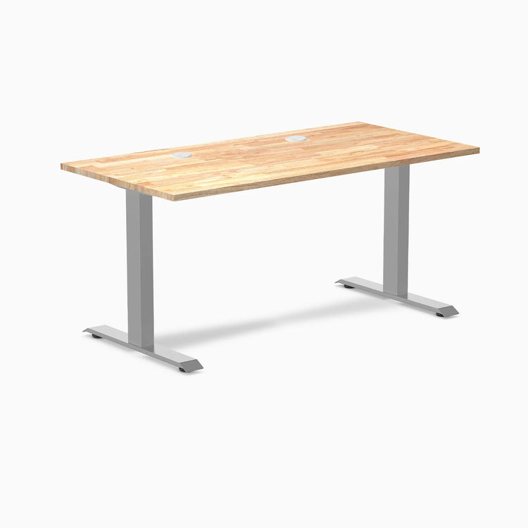 Bureau de bureau en bois d'hévéa Desky Zero