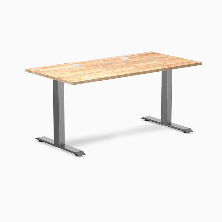 Bureau de bureau en bois d'hévéa Desky Zero