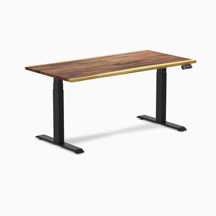 Desky Dual Hardwood Sit Stand Desk-Desky Canada