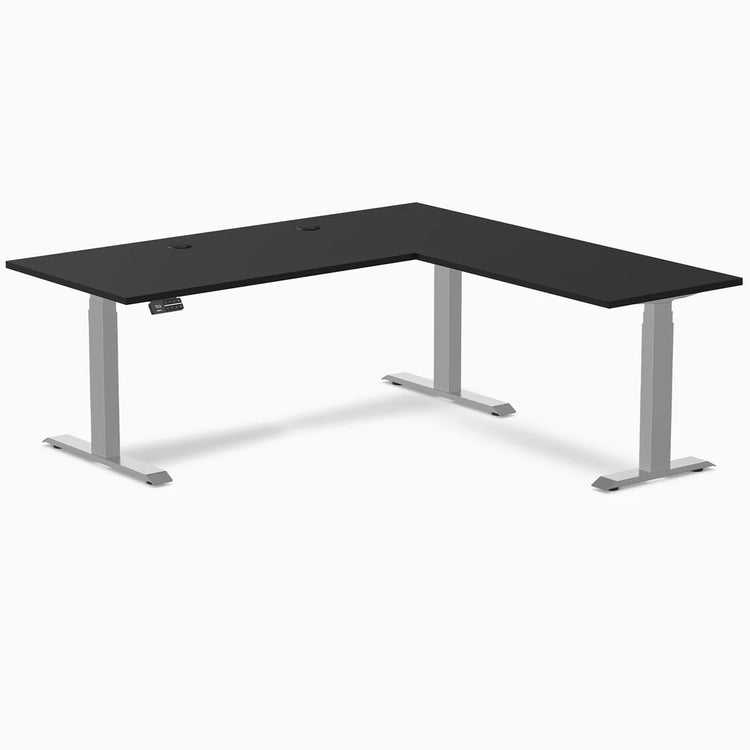 Desky L-Shape Laminate Sit Stand Desk