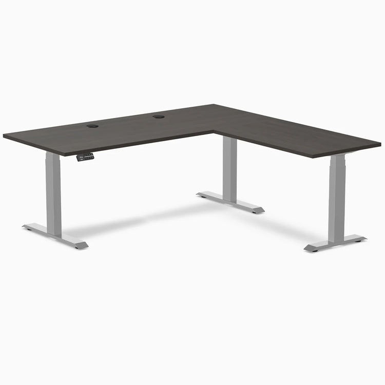 Desky L-Shape Laminate Sit Stand Desk