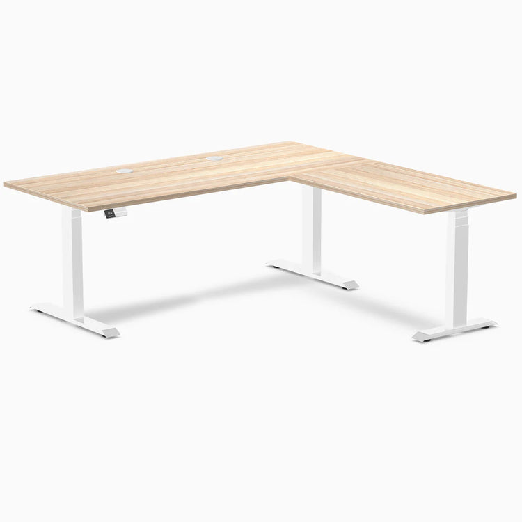 Desky L-Shape Laminate Sit Stand Desk