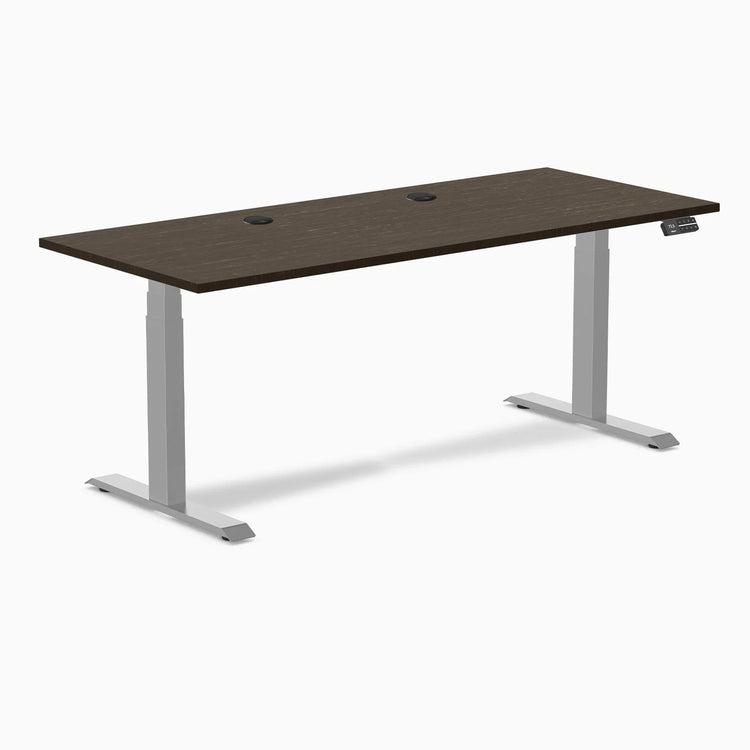 Bureau Assis-Debout Double en Bambou Desky