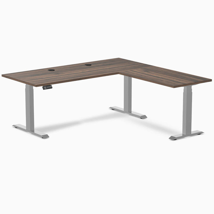 Desky L-Shape Laminate Sit Stand Desk