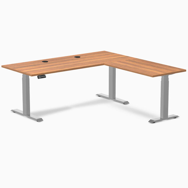 Desky L-Shape Laminate Sit Stand Desk