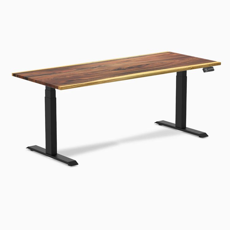 Desky Dual Hardwood Sit Stand Desk-Desky Canada
