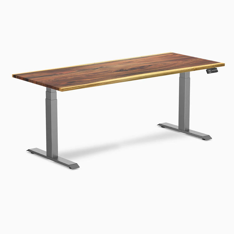 Desky Dual Hardwood Sit Stand Desk-Desky Canada