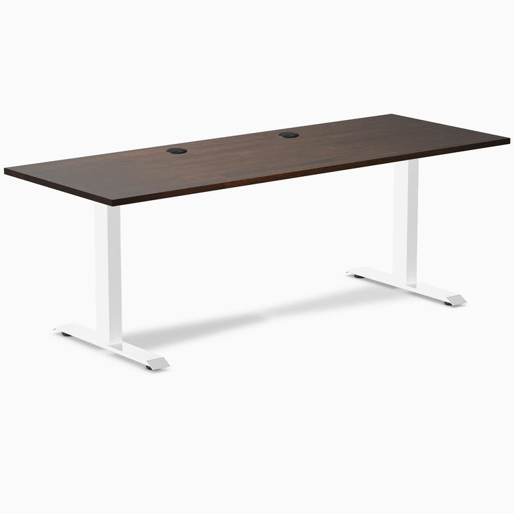 Bureau de bureau en bois d'hévéa Desky Zero