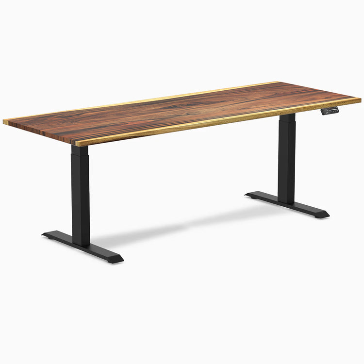 Desky Dual Hardwood Sit Stand Desk-Desky Canada