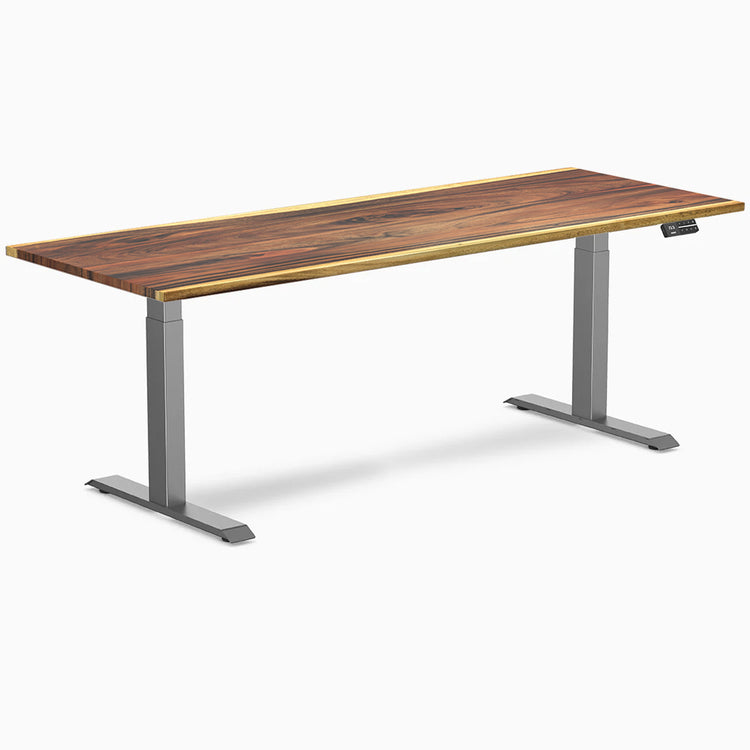 Desky Dual Hardwood Sit Stand Desk-Desky Canada