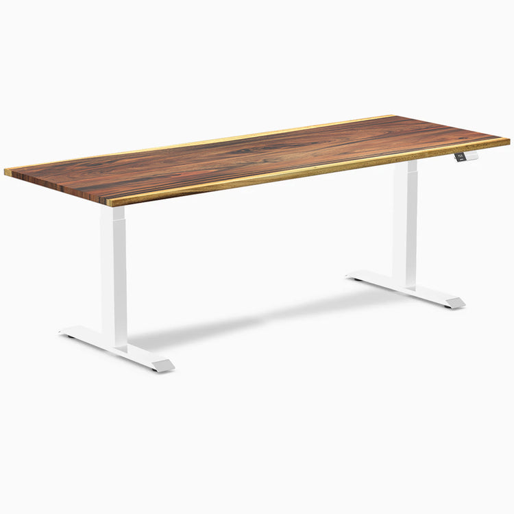 Desky Dual Hardwood Sit Stand Desk-Desky Canada