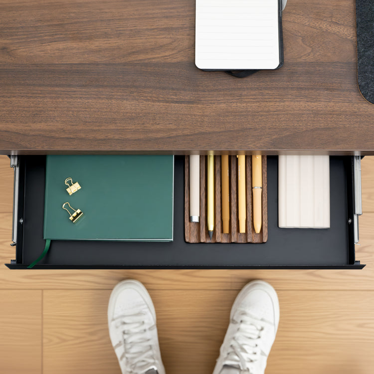 Ultra slim under desk drawer minimalist