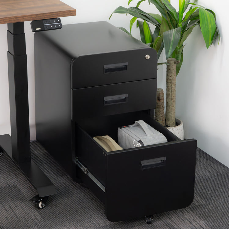 Desky 3 Drawer Mobile Filing Cabinet