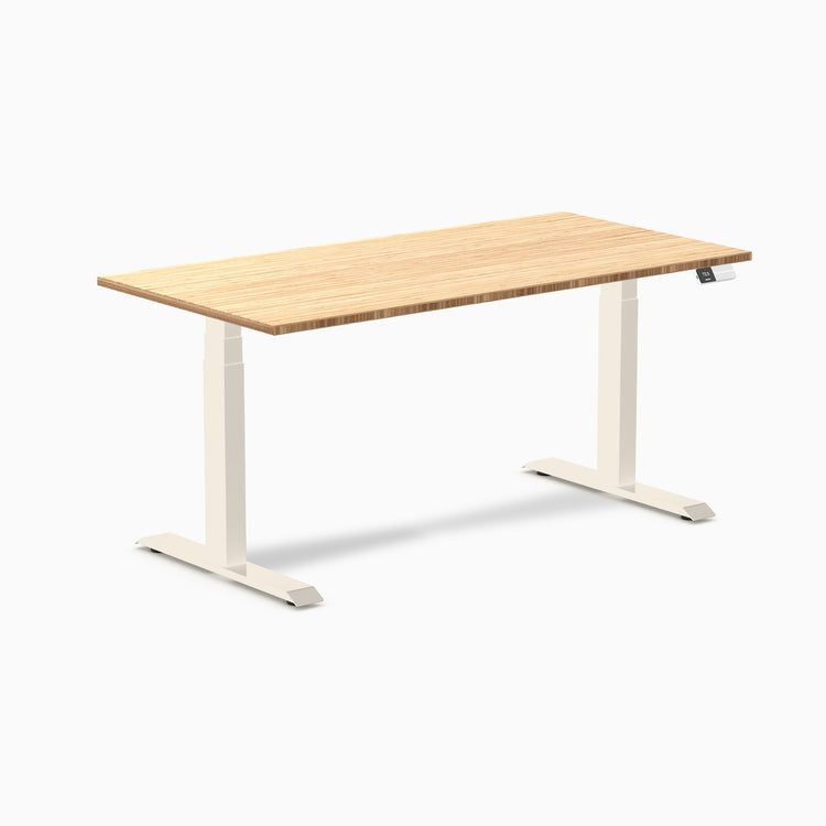 Desky Dual Bamboo Sit Stand Desk