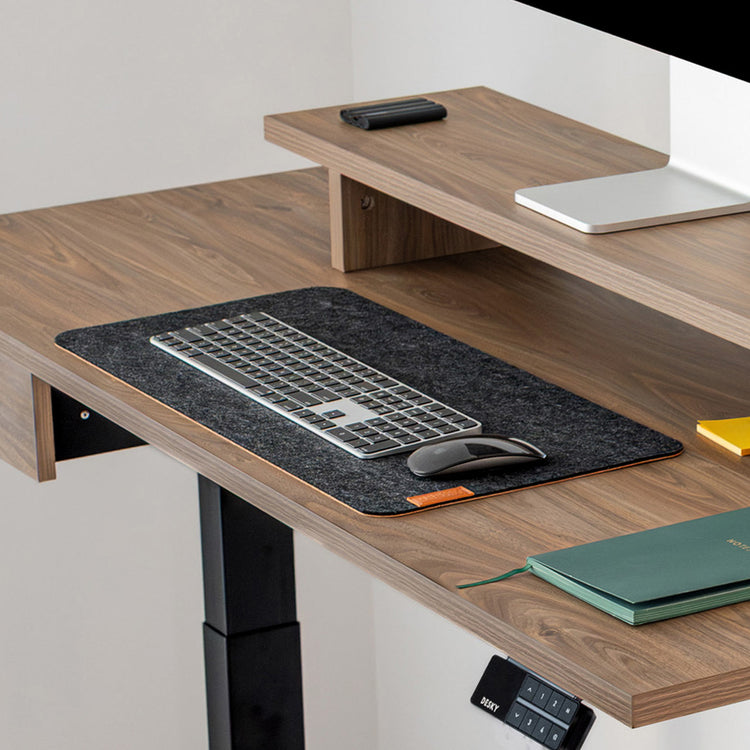 Desky cork felt desk pad on standing desk