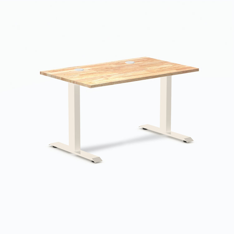 Bureau de bureau en bois d'hévéa Desky Zero
