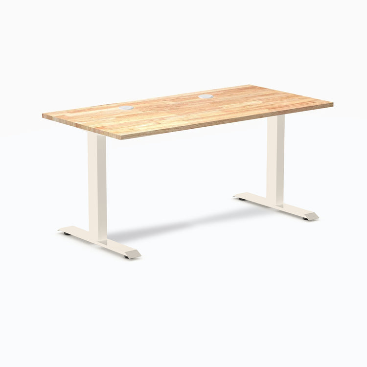 Bureau de bureau en bois d'hévéa Desky Zero