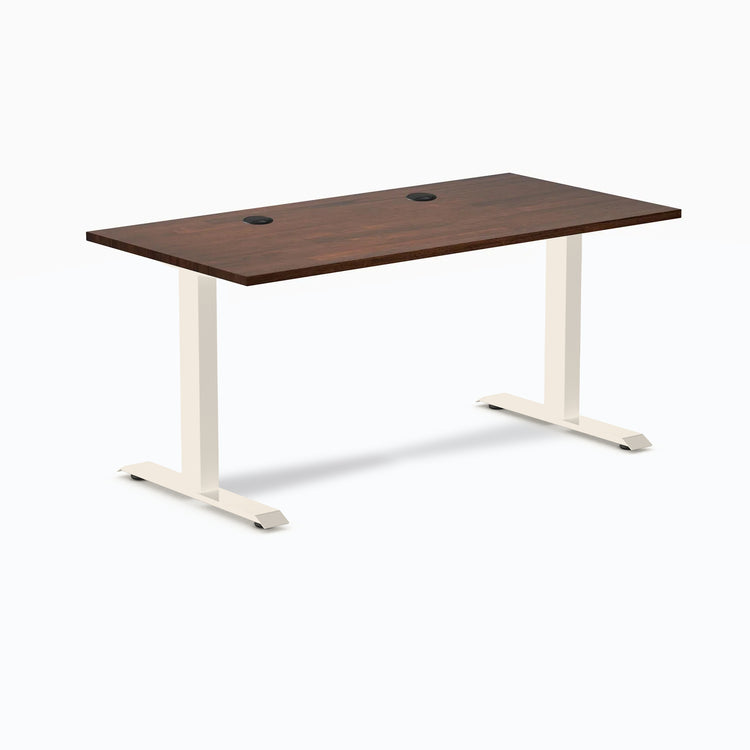Bureau de bureau en bois d'hévéa Desky Zero