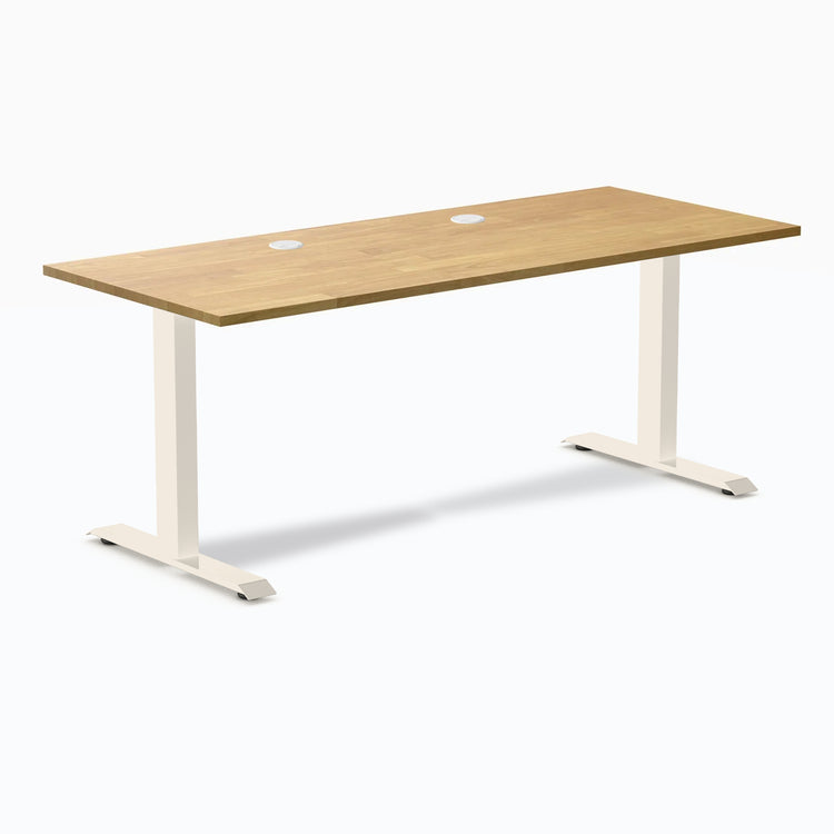 Bureau de bureau en bois d'hévéa Desky Zero