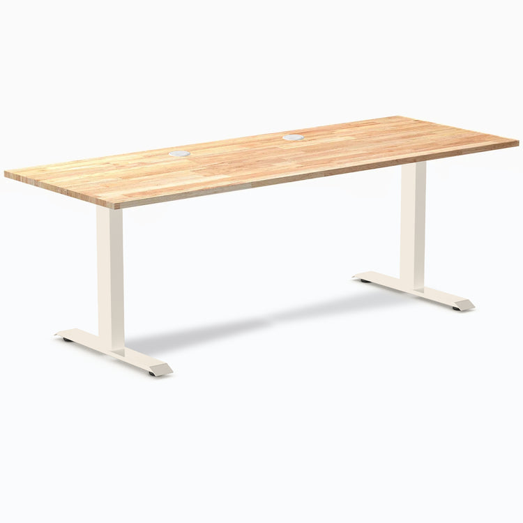 Bureau de bureau en bois d'hévéa Desky Zero