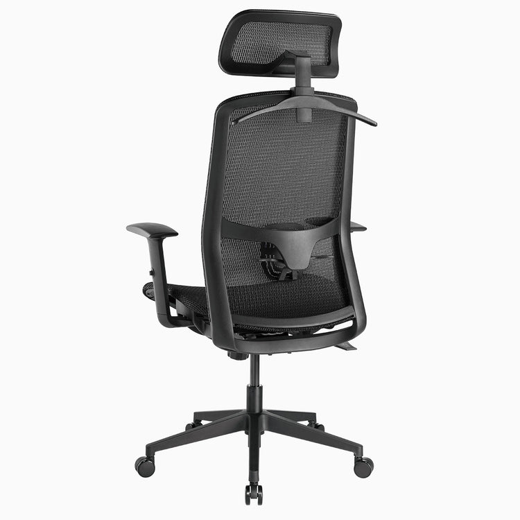 Highly adjustable high back mesh chair