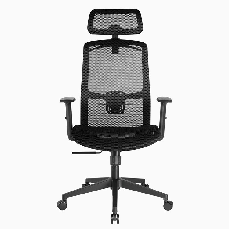 Black mesh office chair