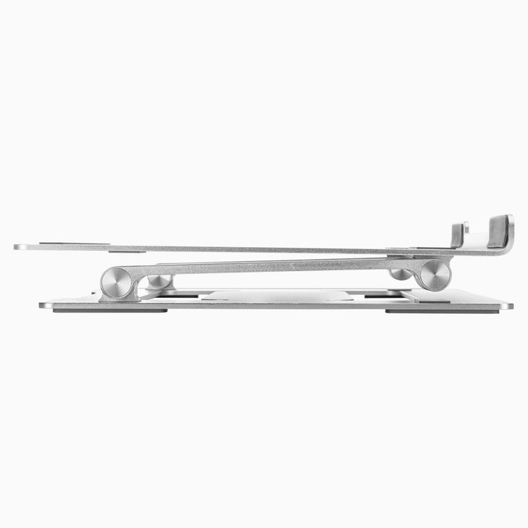 Flat adjustable laptop riser stand