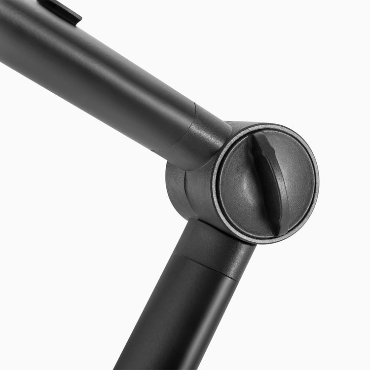 Adjustable screw microphone boom arm