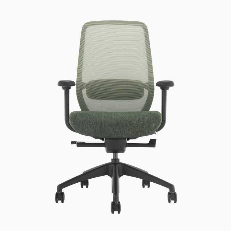 Green ergonomic coilflex chair