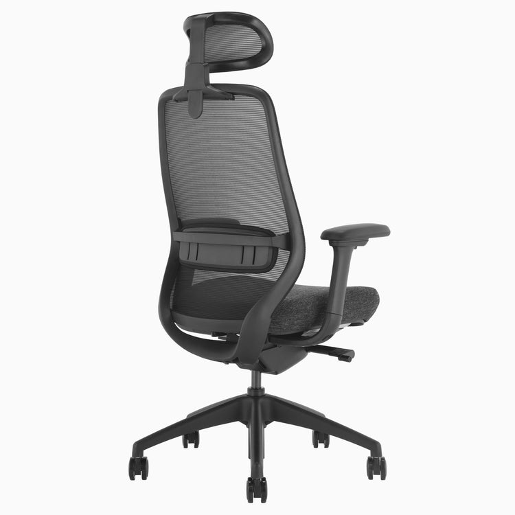 Black office chair with coilflex system