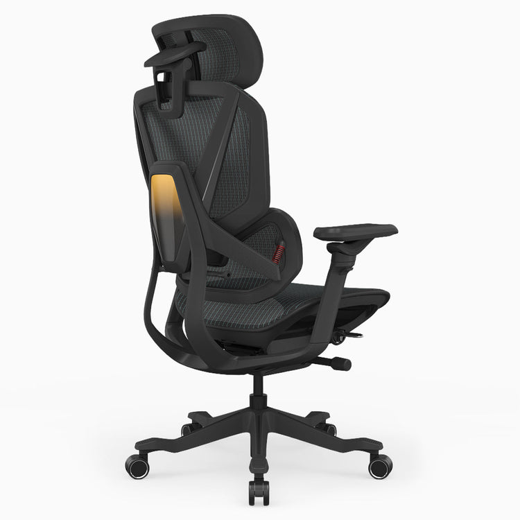 Desky Contourra chair in black ergonomic chair