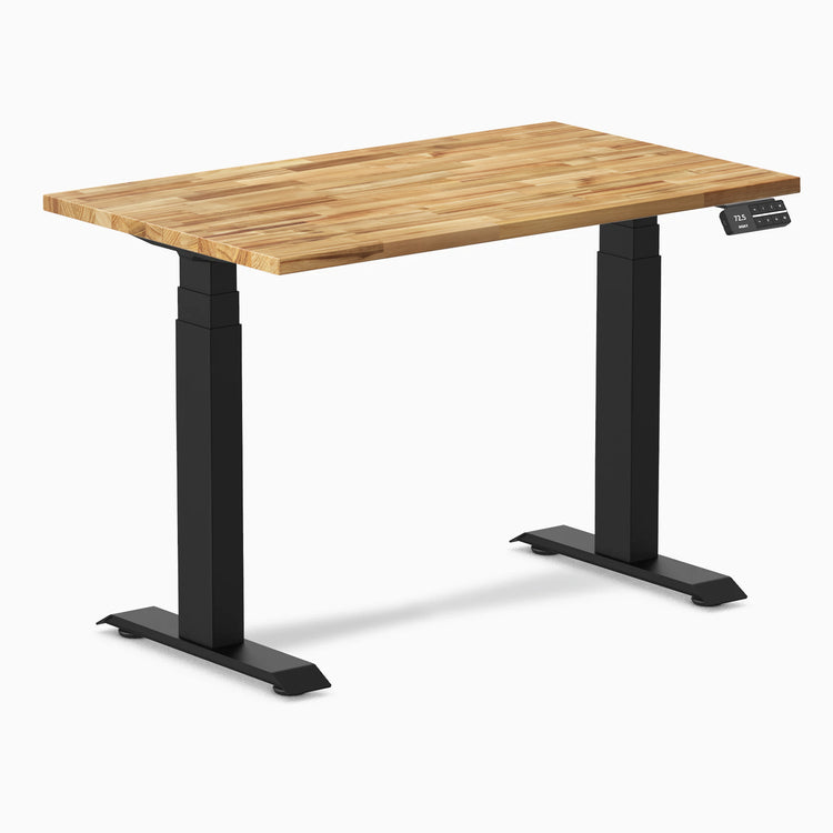 Bureau assis-debout Desky Dual Mini en bois dur