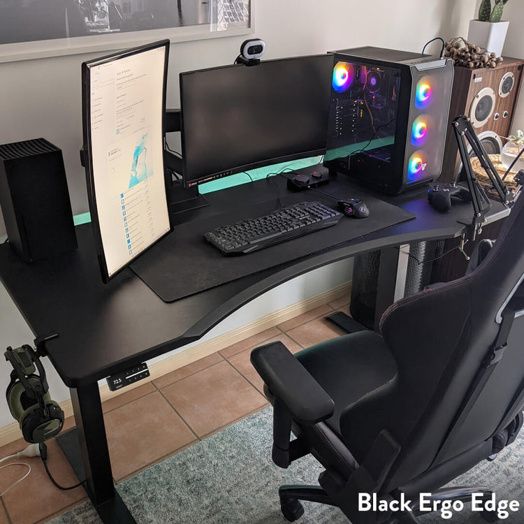 dual ergo edge sit stand desk
