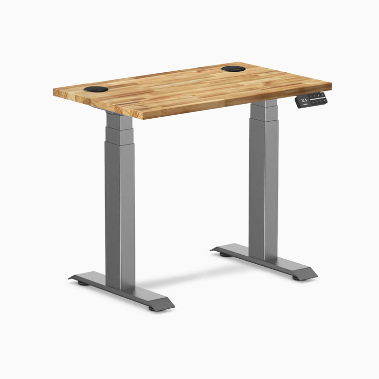 Bureau assis-debout Desky Dual Mini en bois dur