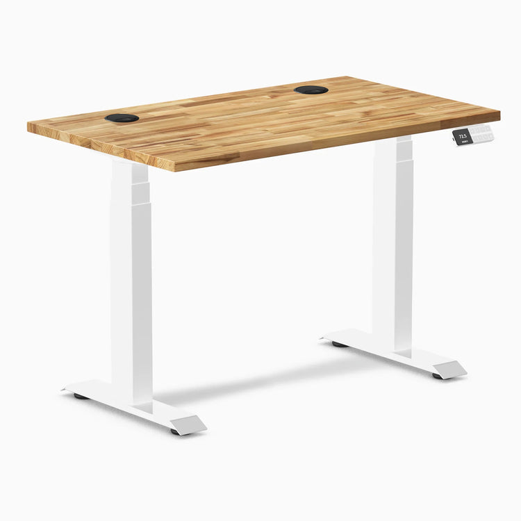 Bureau assis-debout Desky Dual Mini en bois dur
