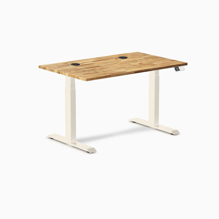 Desky Dual Hardwood Sit Stand Desk