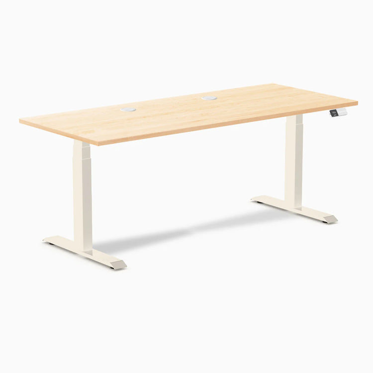 Desky Dual Hardwood Sit Stand Desk