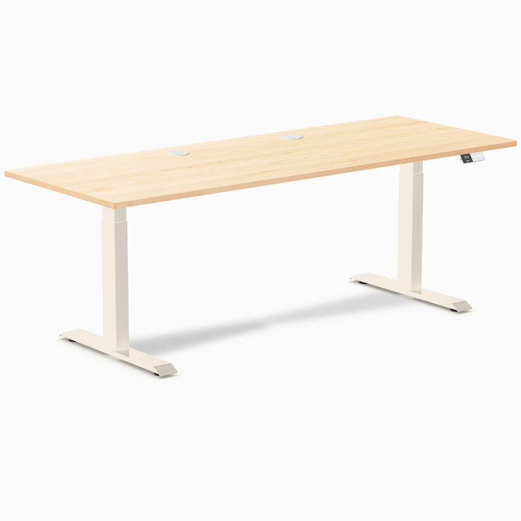 Desky Dual Hardwood Sit Stand Desk