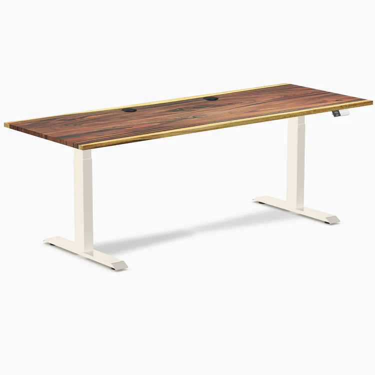Desky Dual Hardwood Sit Stand Desk