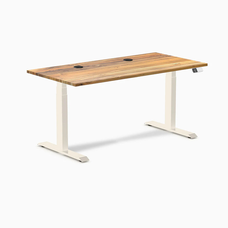 Desky Dual Hardwood Sit Stand Desk