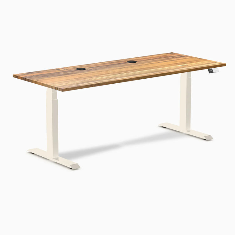 Desky Dual Hardwood Sit Stand Desk