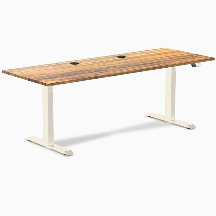 Desky Dual Hardwood Sit Stand Desk