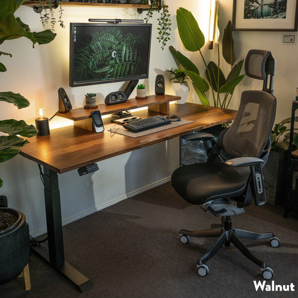 dual hardwood standing desk