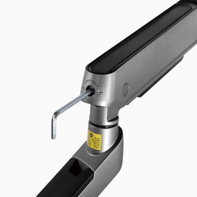 Dual monitor LED adjustable arm