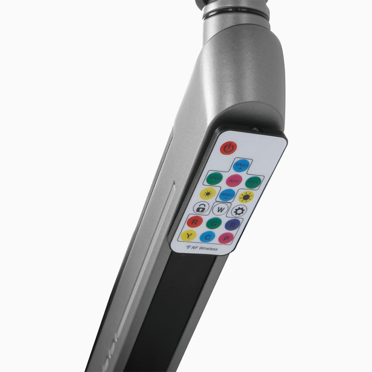 Dual LED monitor arm remote control