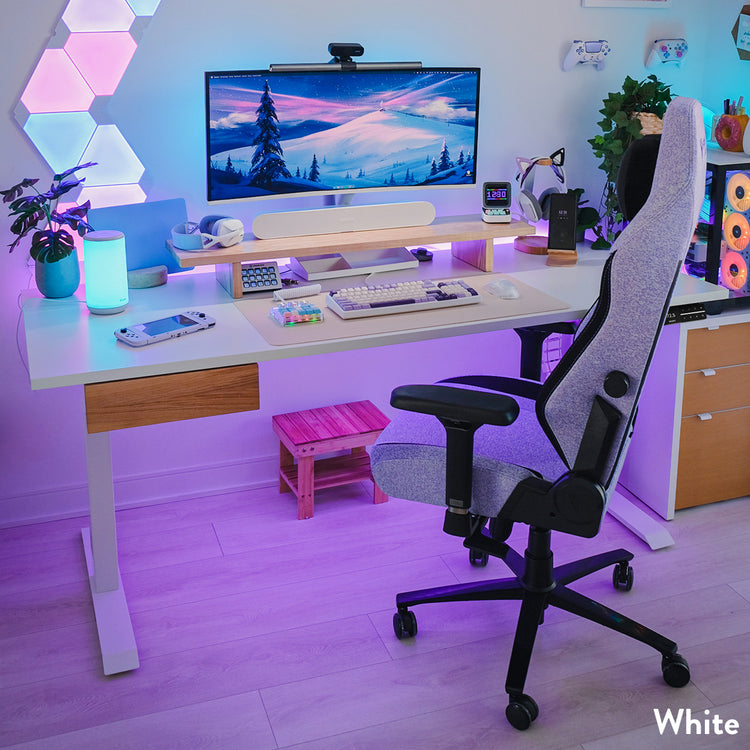 Desky Dual Laminate Sit Stand Desk-Desky Canada